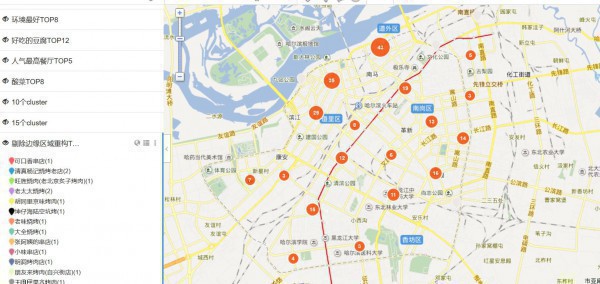 聚合點--地圖自帶功能
