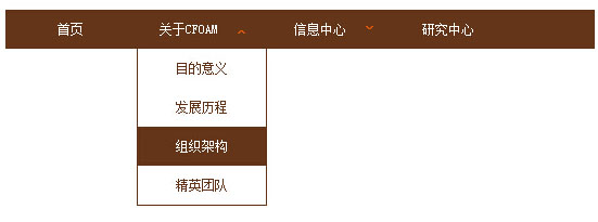 鼠標經過二級菜單