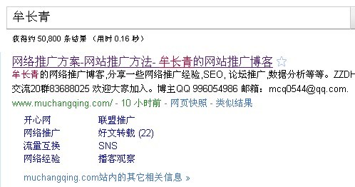 產(chǎn)生Google Sitelink的博客
