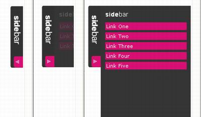 side bar menu using mootools